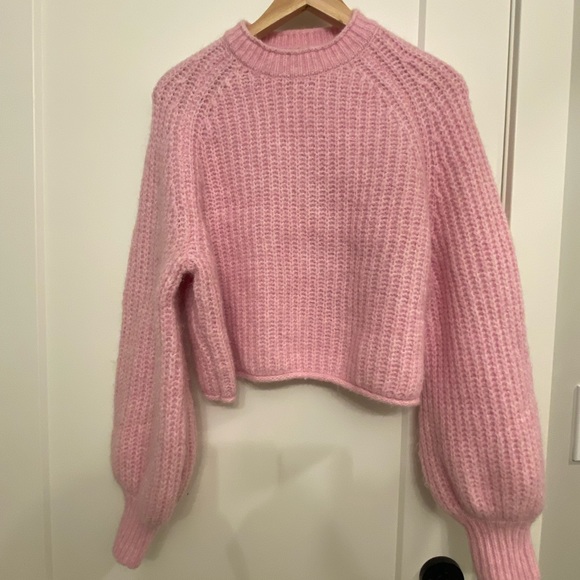 Zara Cropped Pink Sweater - Picture 1 of 3